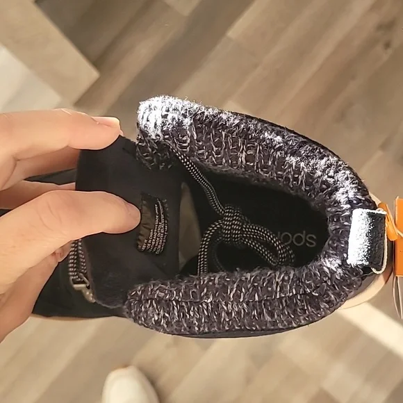 NIB Sporto Womens Sneaker Abby Navy Suede High Top Lace Up Round Toe Size 9WW - Picture 7 of 8